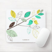 緑カラフルと黄色のロバパーソナライズされたー マウスパッド (マウス)