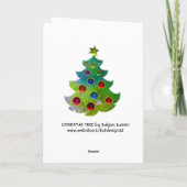 緑カラフルの金ゴールドの輝き シーズンカード (裏面)