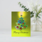 緑カラフルの金ゴールドの輝き シーズンポストカード (スタンド正面)