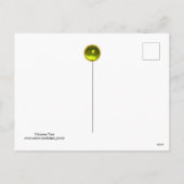 緑カラフルの金ゴールドの輝き シーズンポストカード (裏面)