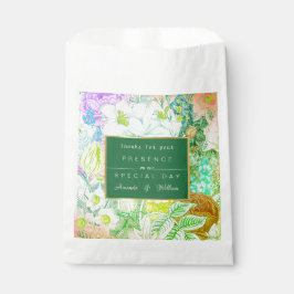 緑カラフルヴィンテージフローラ フェイバーバッグ