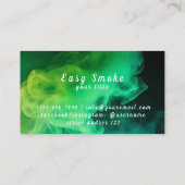 緑カラフル煙Vapeショップ名刺 名刺 (裏面)