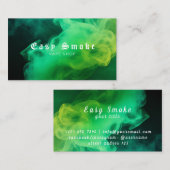 緑カラフル煙Vapeショップ名刺 名刺 (正面/裏面)