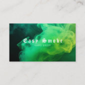 緑カラフル煙Vapeショップ名刺 名刺 (正面)