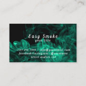 緑カラフル煙Vapeショップ名刺 名刺 (裏面)