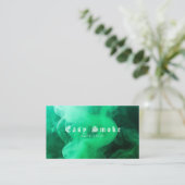 緑カラフル煙Vapeショップ名刺 名刺 (スタンド正面)