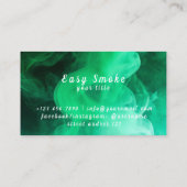 緑カラフル煙Vapeショップ名刺 名刺 (裏面)