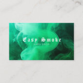 緑カラフル煙Vapeショップ名刺 名刺 (正面)