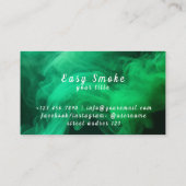 緑カラフル煙Vapeショップ名刺 名刺 (裏面)