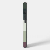 緑カラフル色パレットの抽象芸術ストライプ名 Case-Mate iPhoneケース (裏面 / 左)