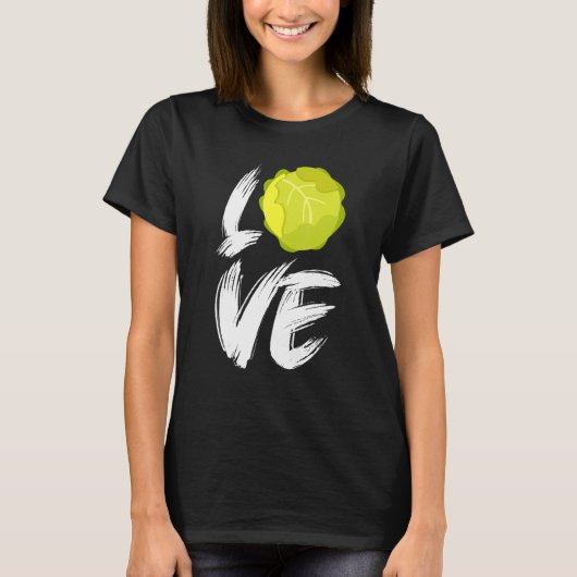 緑キャベツザワークラウト野菜ガーデナー Tシャツ (正面)
