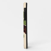 緑キャンバス、赤アクセント Case-Mate iPhoneケース (裏面/左)