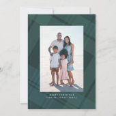 緑クラシックのクリスマスのプライドシンプル2枚の写真 シーズンカード (正面)
