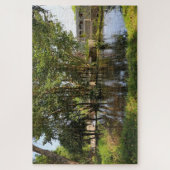 緑クールのオアシス,チョベ,ボツワナ,アフリカ ジグソーパズル (縦)