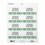 緑クールのストライプ ラベル (フルシート)