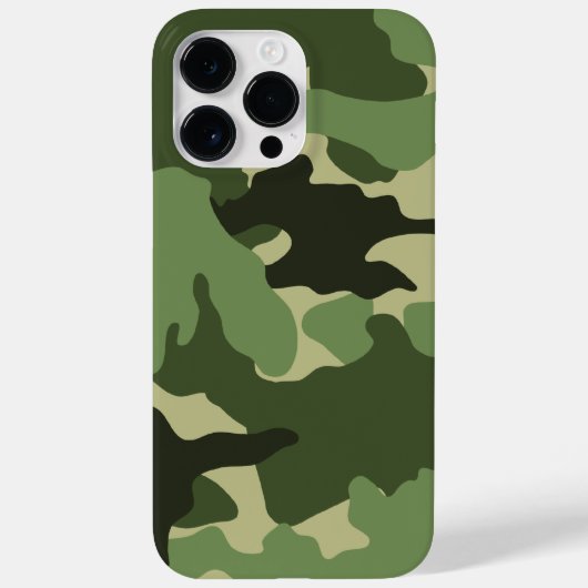 緑クール迷彩軍隊パタンスリム Case-Mate iPhoneケース (裏面)