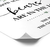 緑グミベアのシャワーゲームの看板 ポスター (角)