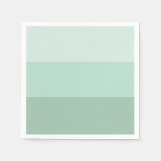 緑グラデーションストライプの スタンダードカクテルナプキン (正面)
