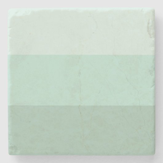 緑グラデーションストライプの ストーンコースター (正面)