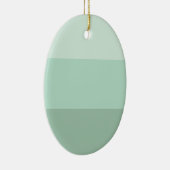 緑グラデーションストライプの セラミックオーナメント (右)
