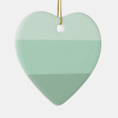 緑グラデーションストライプの セラミックオーナメント (右)