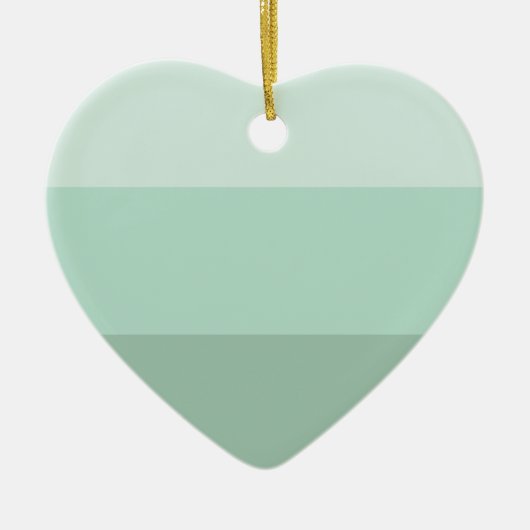 緑グラデーションストライプの セラミックオーナメント (正面)