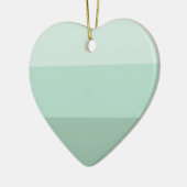 緑グラデーションストライプの セラミックオーナメント (左)