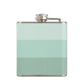 緑グラデーションストライプの フラスク (裏面)