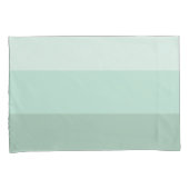 緑グラデーションストライプの 枕カバー (正面右)