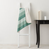 緑グラデーションストライプ色のトーン シェルパブランケット (インサイチュ)