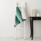 緑グラデーションストライプ色のトーン シェルパブランケット (インサイチュ)