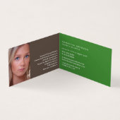 緑グラデーション絵を描、バケツ、画家&デコレータ 名刺 (内部)