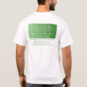 緑グラデーション絵を描、バケツ、画家&デコレータ Tシャツ (裏面)
