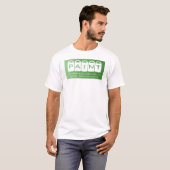 緑グラデーション絵を描、バケツ、画家&デコレータ Tシャツ (正面フル)