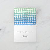 緑グラデーション色の青千鳥格子のサンキューカード サンキューカード (内部)
