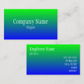 緑グラデーション青 名刺 (正面/裏面)