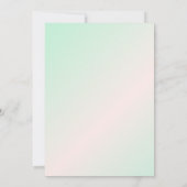 緑グラデーション26th誕生日招待状Boy Photo 招待状 (裏面)