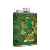 緑グランジのクローバー、帽子とスホーグランジ フラスク (右)