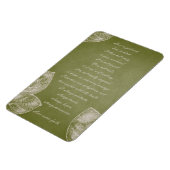 緑グランジ葉 マグネット (左側)