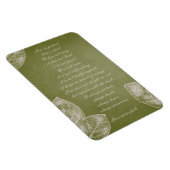 緑グランジ葉 マグネット (右側)