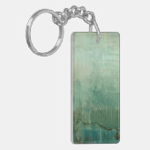 緑コンテンポラリー水色 キーホルダー (正面左)