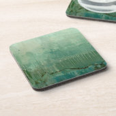 緑コンテンポラリー水色 コースター (左側)