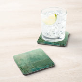 緑コンテンポラリー水色 コースター (右側)
