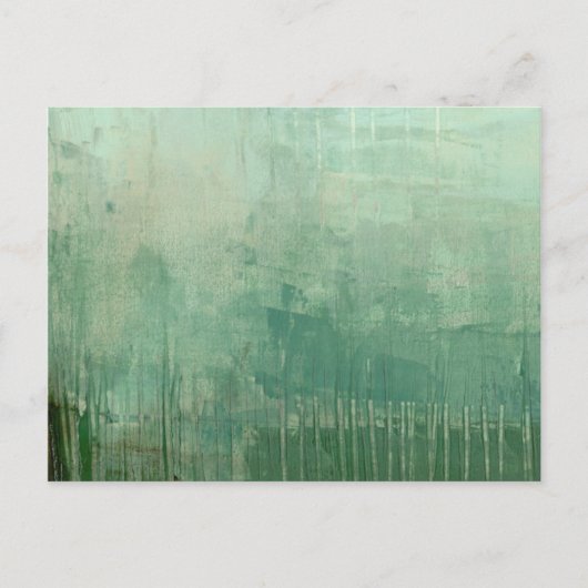 緑コンテンポラリー水色 ポストカード (正面)