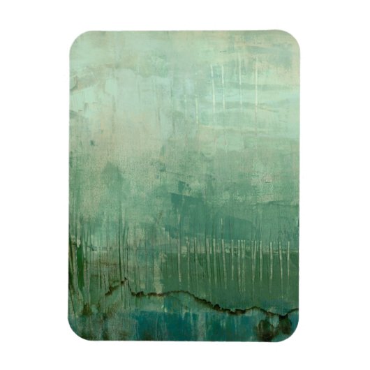 緑コンテンポラリー水色 マグネット (縦)