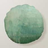 緑コンテンポラリー水色 ラウンドクッション (裏面)