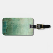 緑コンテンポラリー水色 ラゲッジタグ (正面横)