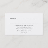 緑コンテンポラリー線水彩画家 予約カード (裏面)