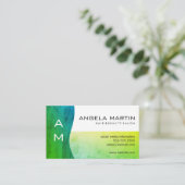 緑コンテンポラリー 名刺 (スタンド正面)
