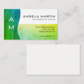 緑コンテンポラリー 名刺 (正面/裏面)